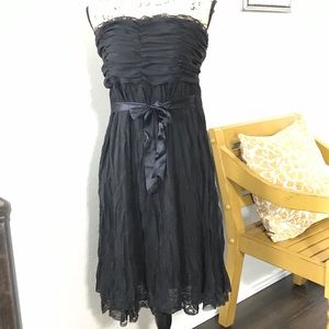 ROMY- Strapless Black Dress
